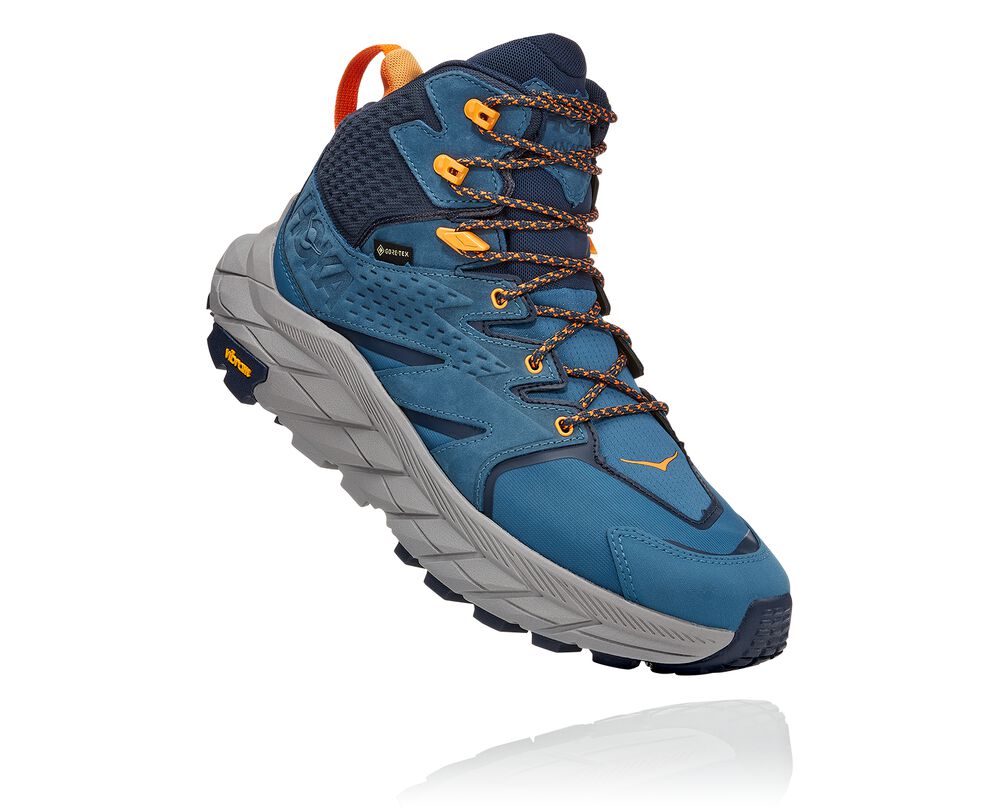 Hoka One One Anacapa Mid GORE-TEX Ortopediska Skor Herr Blå - SE-6714602